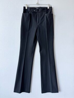 JOSEPH ‘Rocket Gabardine St’ Black Tailored Pants with Crease - Size 36FR/S